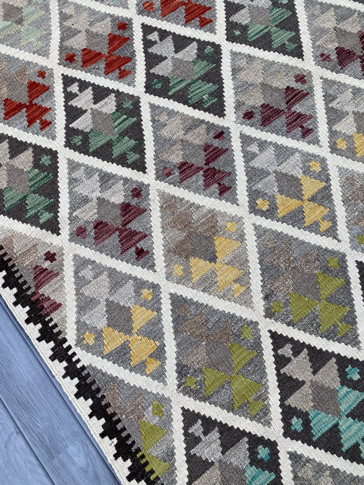 Handmade Flat Weave Kilim Rug |207 CM x 151 CM KAS#92