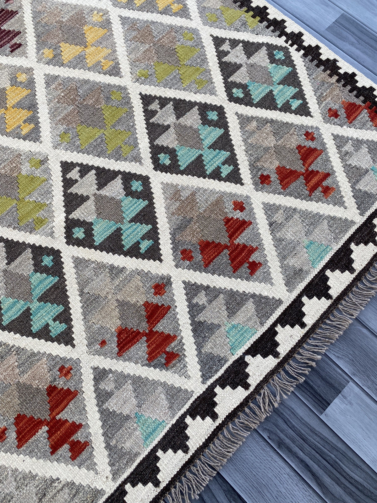Handmade Flat Weave Kilim Rug |207 CM x 151 CM KAS#92