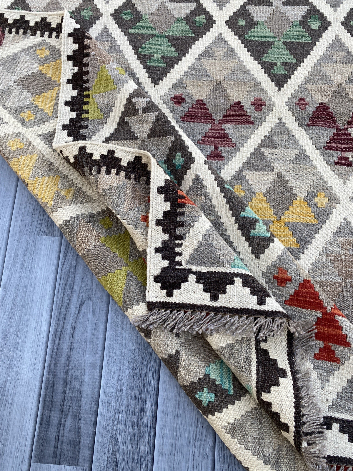 Handmade Flat Weave Kilim Rug |207 CM x 151 CM KAS#92