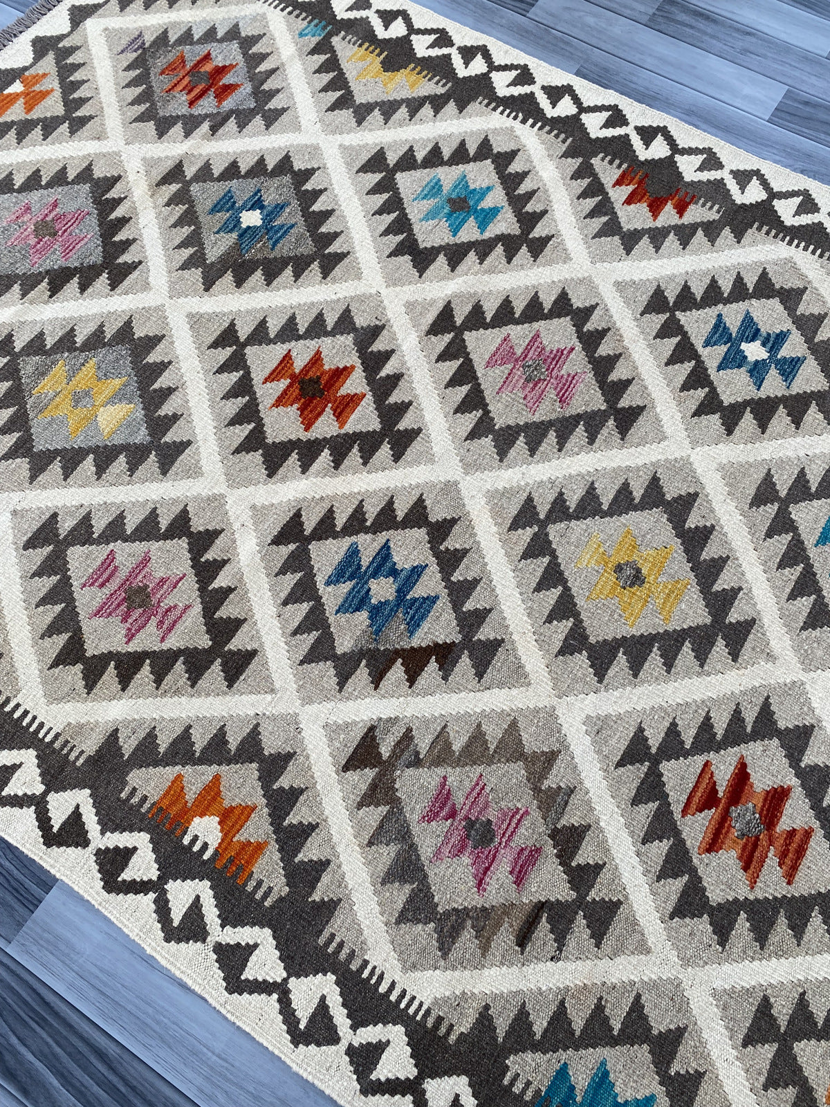 Handmade Flat Weave Kilim Rug |198 CM x 149 CM KAS#91