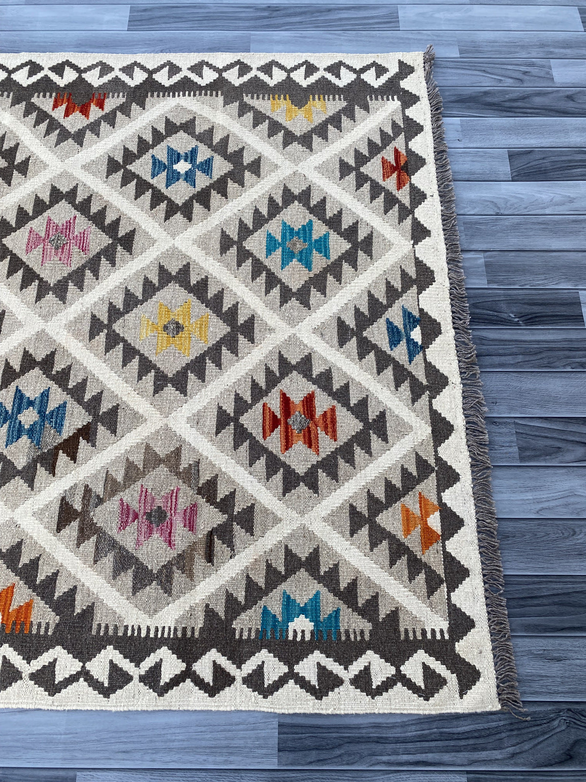 Handmade Flat Weave Kilim Rug |198 CM x 149 CM KAS#91