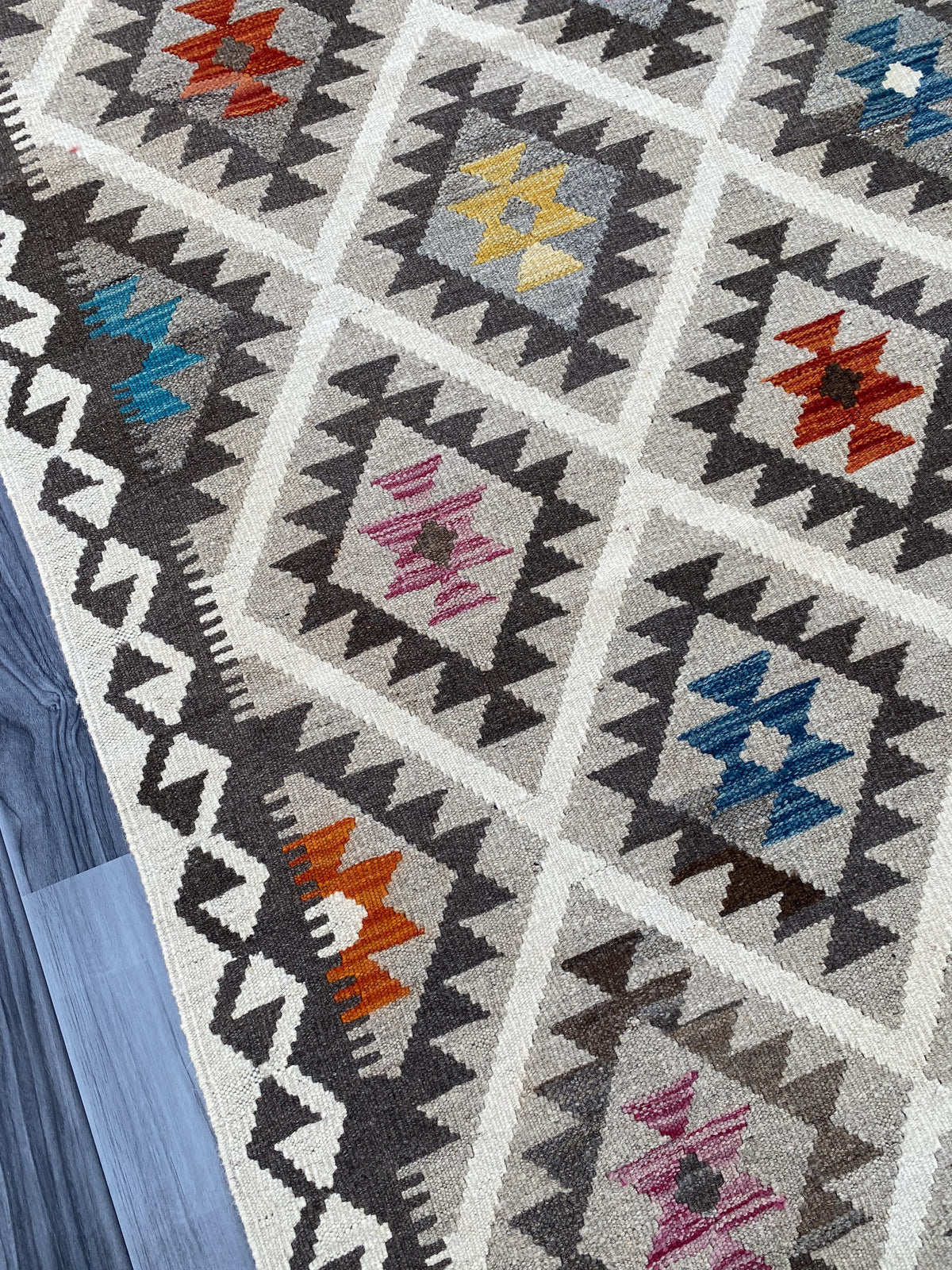 Handmade Flat Weave Kilim Rug |198 CM x 149 CM KAS#91