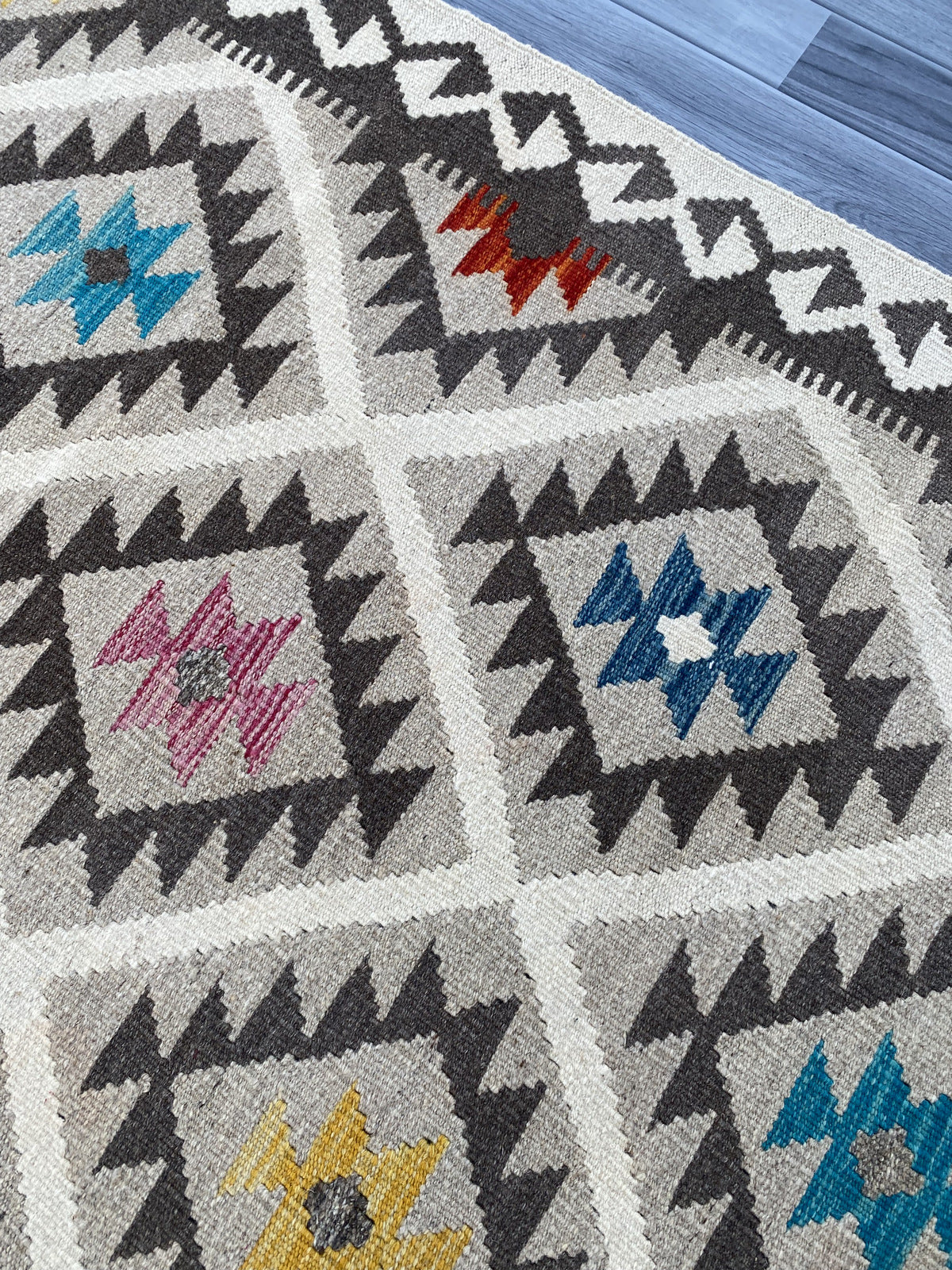 Handmade Flat Weave Kilim Rug |198 CM x 149 CM KAS#91