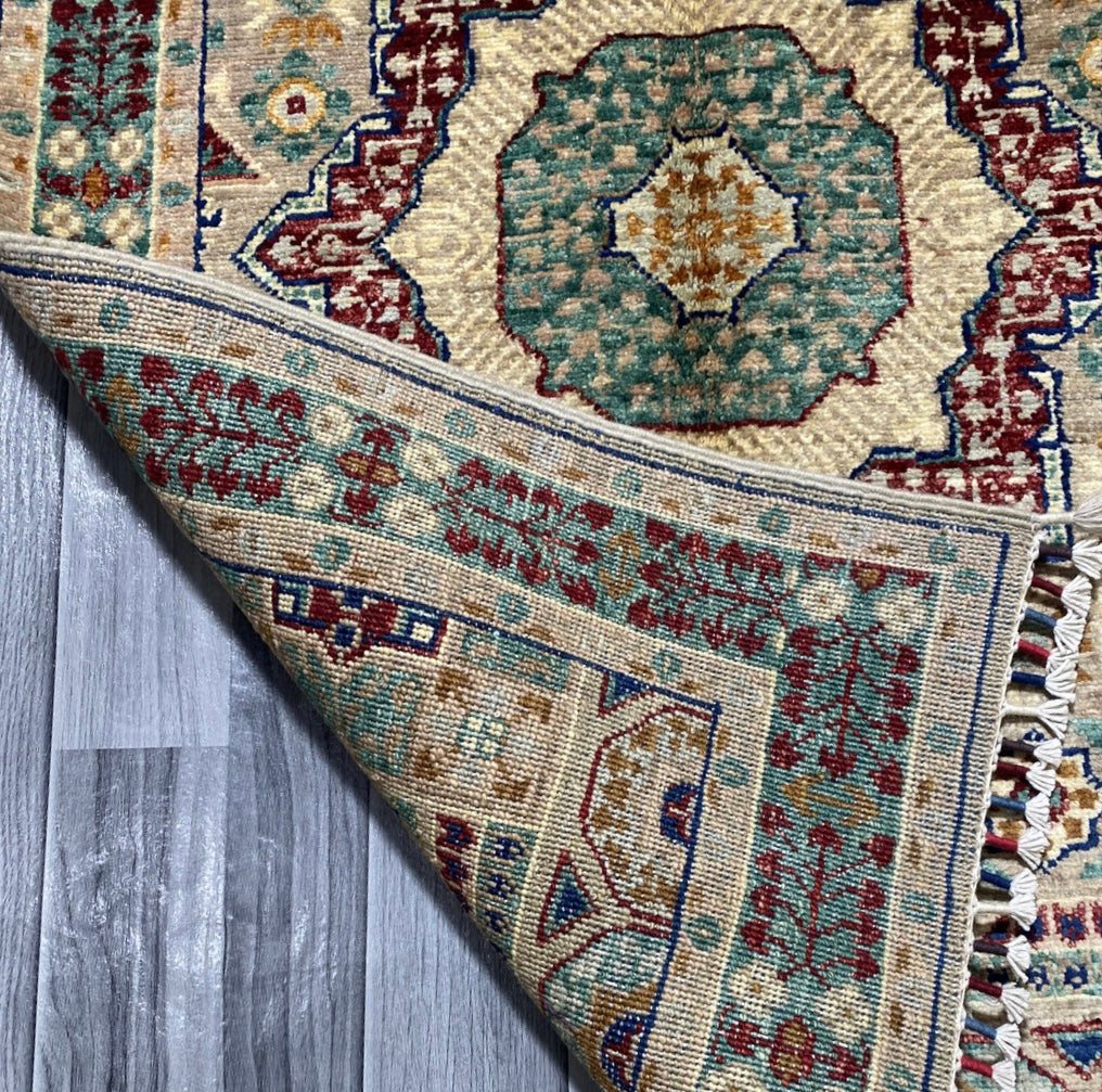 Handmade Chobi Wool Rug ( 125 CM x 80 CM ) SS#54
