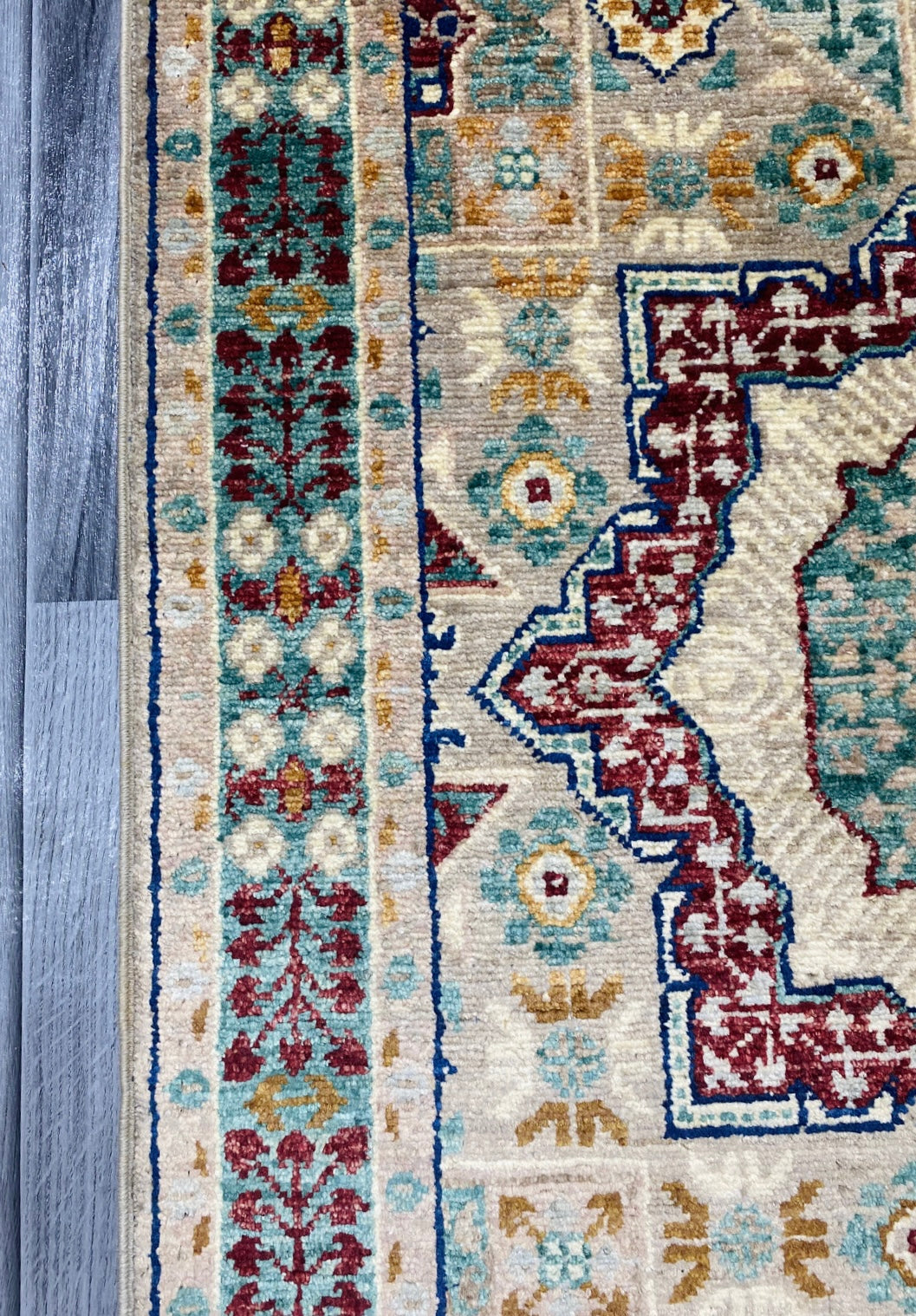 Handmade Chobi Wool Rug ( 125 CM x 80 CM ) SS#54
