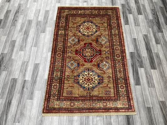 Hand Knotted Chobi Wool Rug | 206 CM x 128 CM SK#402