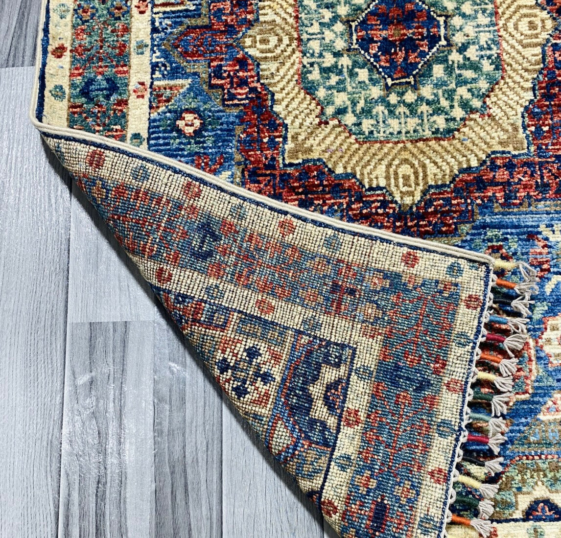 Handmade Chobi Wool Rug ( 125 CM x 80 CM ) SS#53