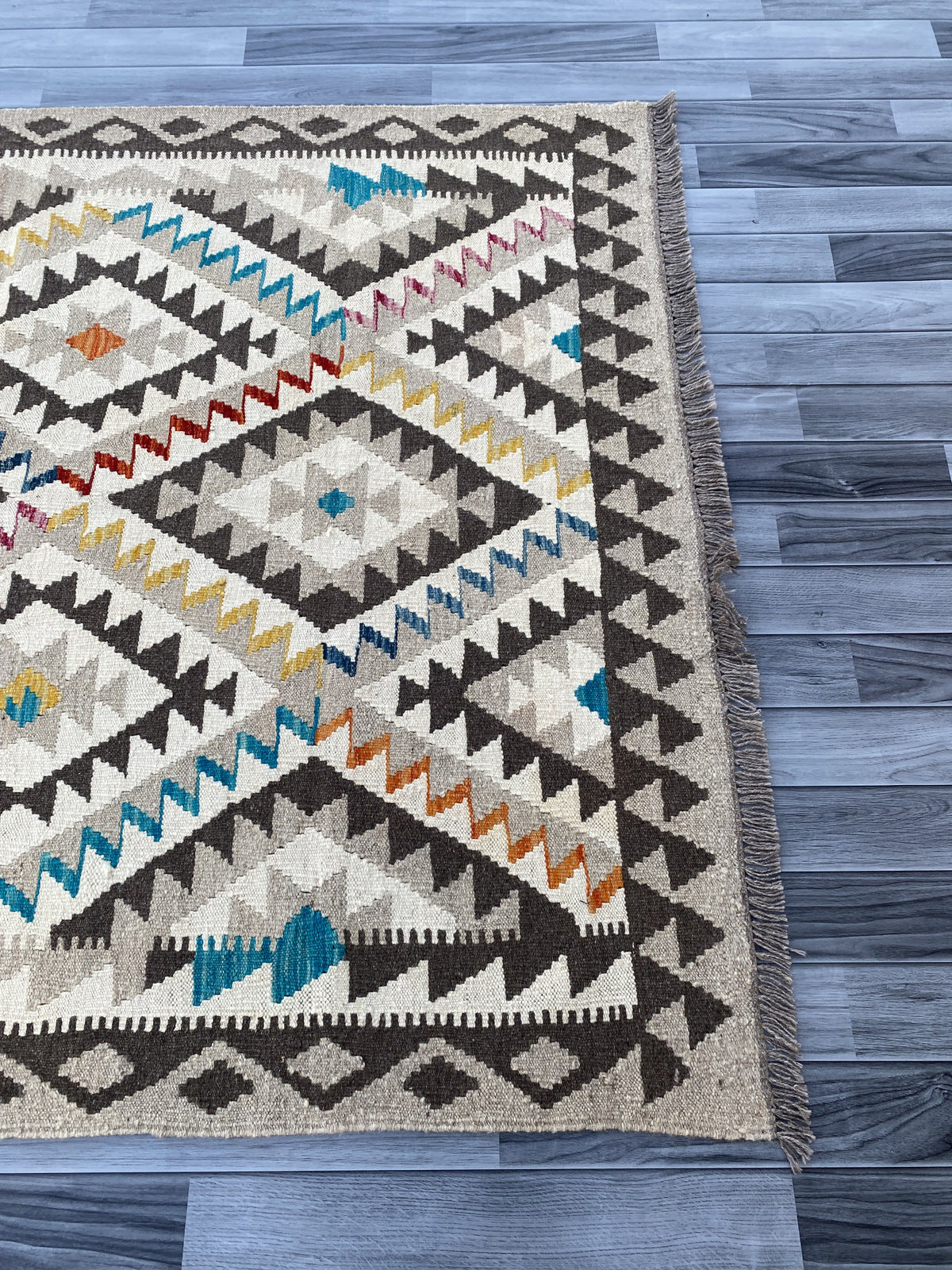 Afghan Handmade Chobi Kilim Rug |200 CM x 151 CM KAS#89
