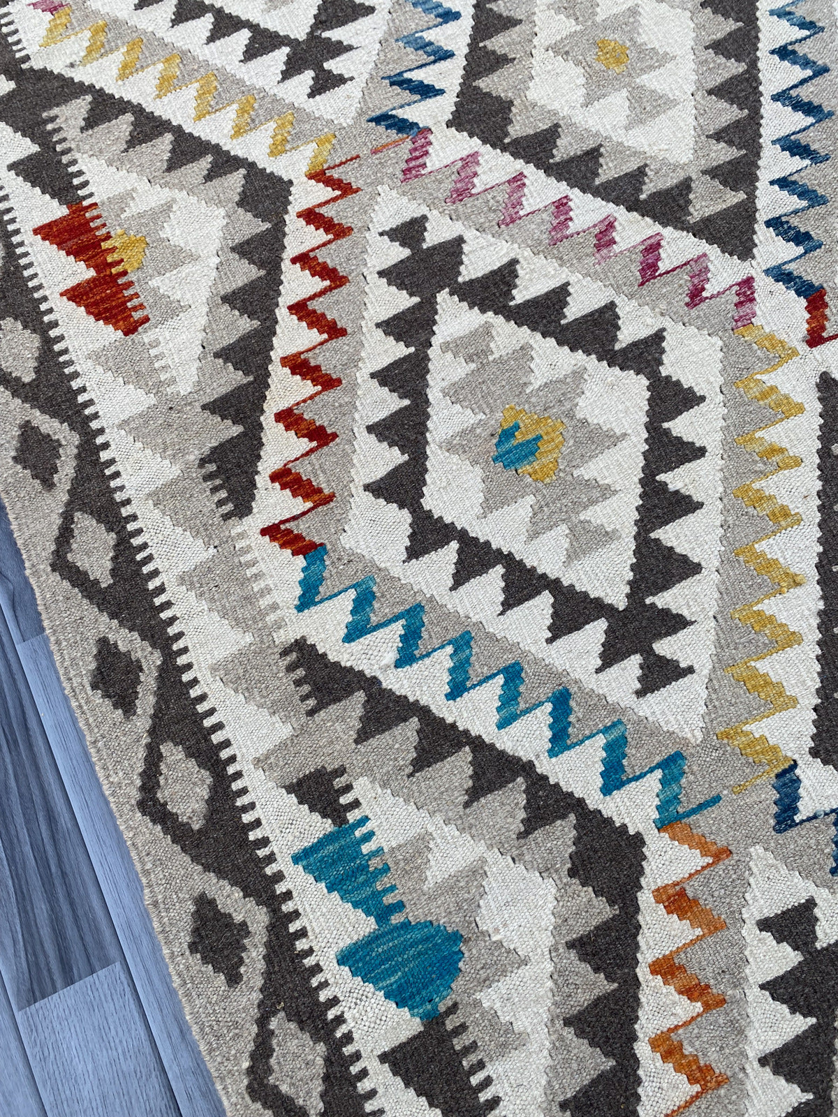 Afghan Handmade Chobi Kilim Rug |200 CM x 151 CM KAS#89
