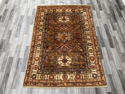 Hand Knotted Chobi Wool Rug | 220 CM x 152 CM SK#404