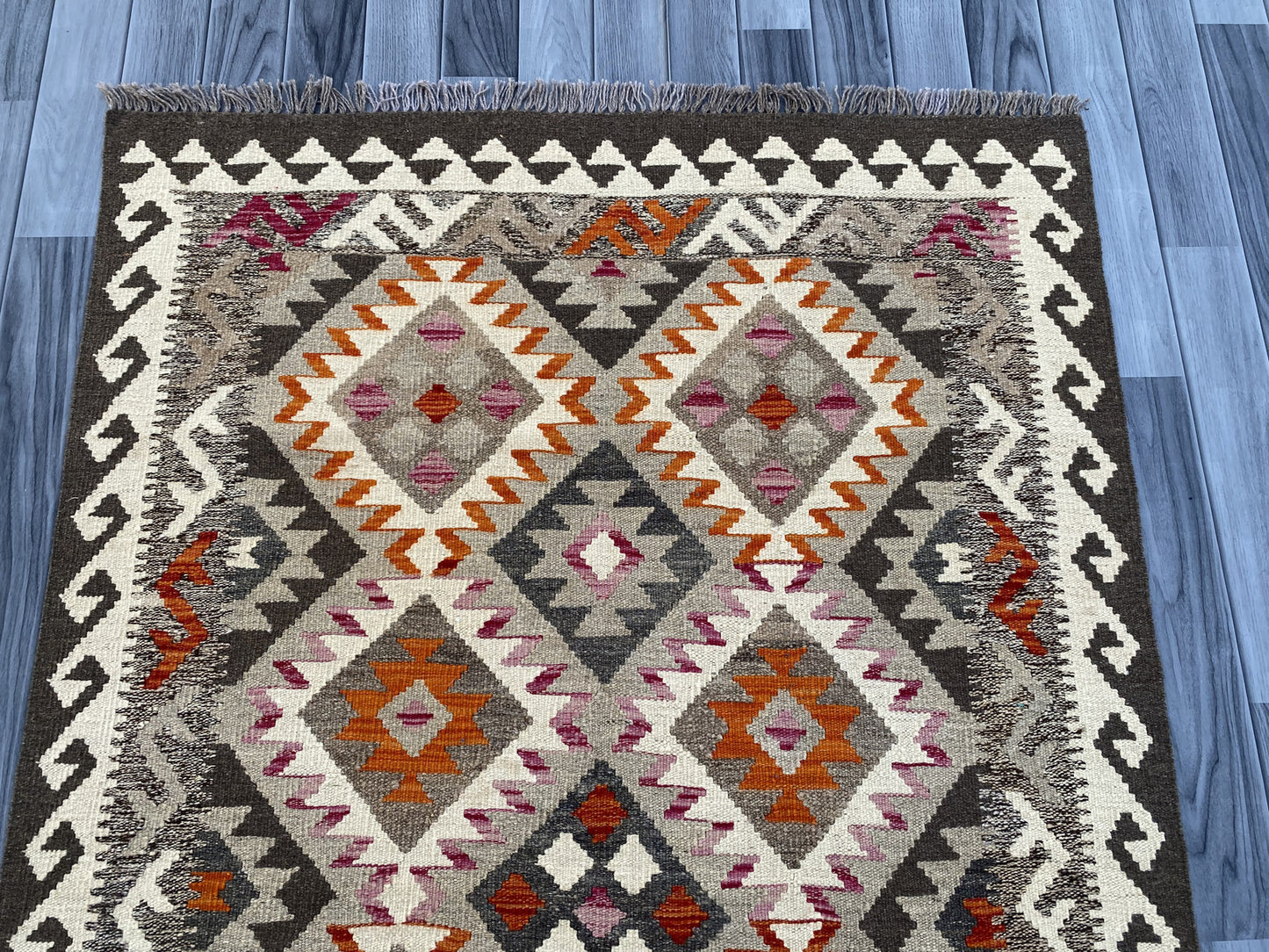 Kuchi Afghan Handmade Maimana Kilim Rug |181 CM x 116 CM KAS#88