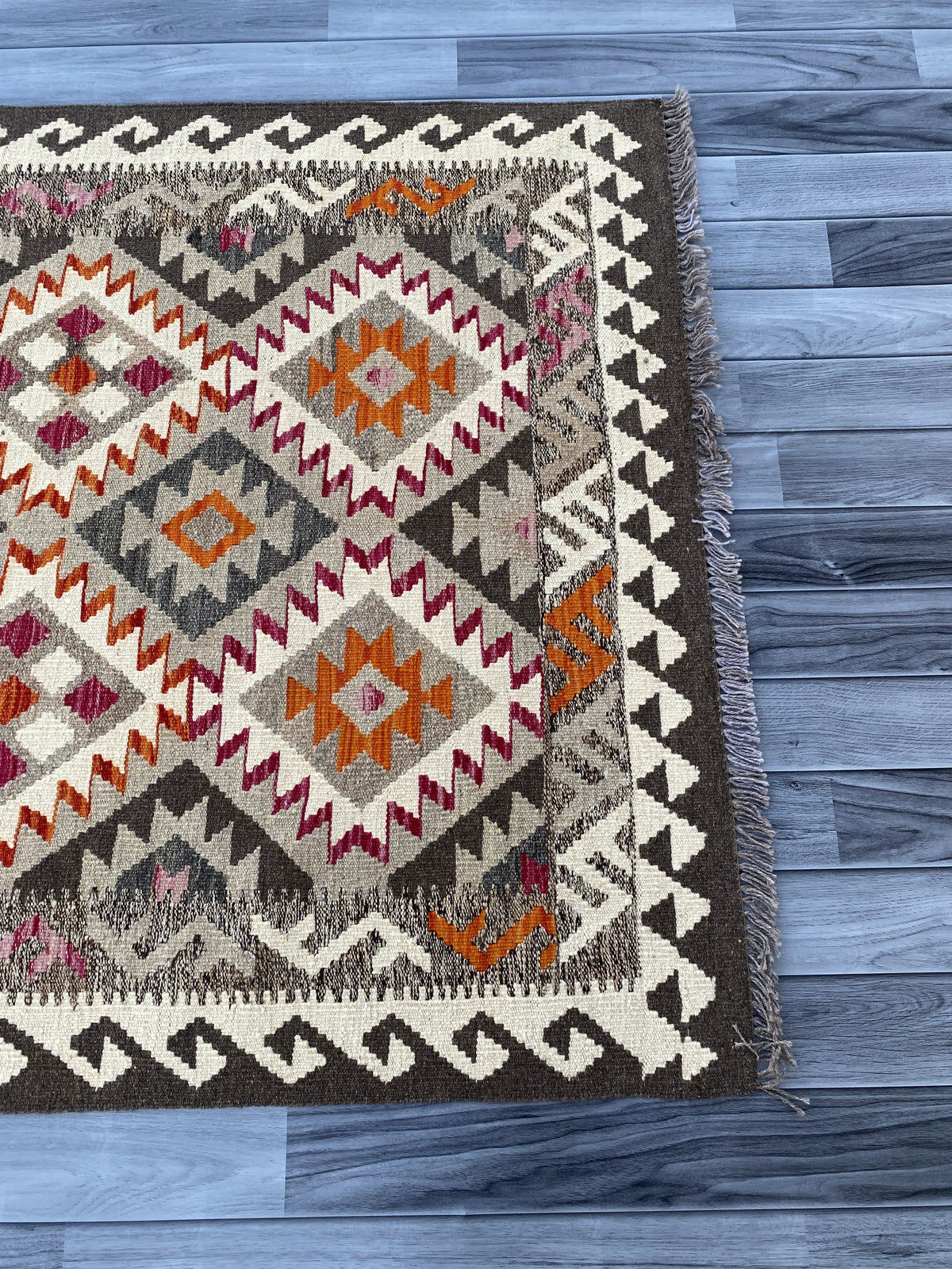Kuchi Afghan Handmade Maimana Kilim Rug |181 CM x 116 CM KAS#88