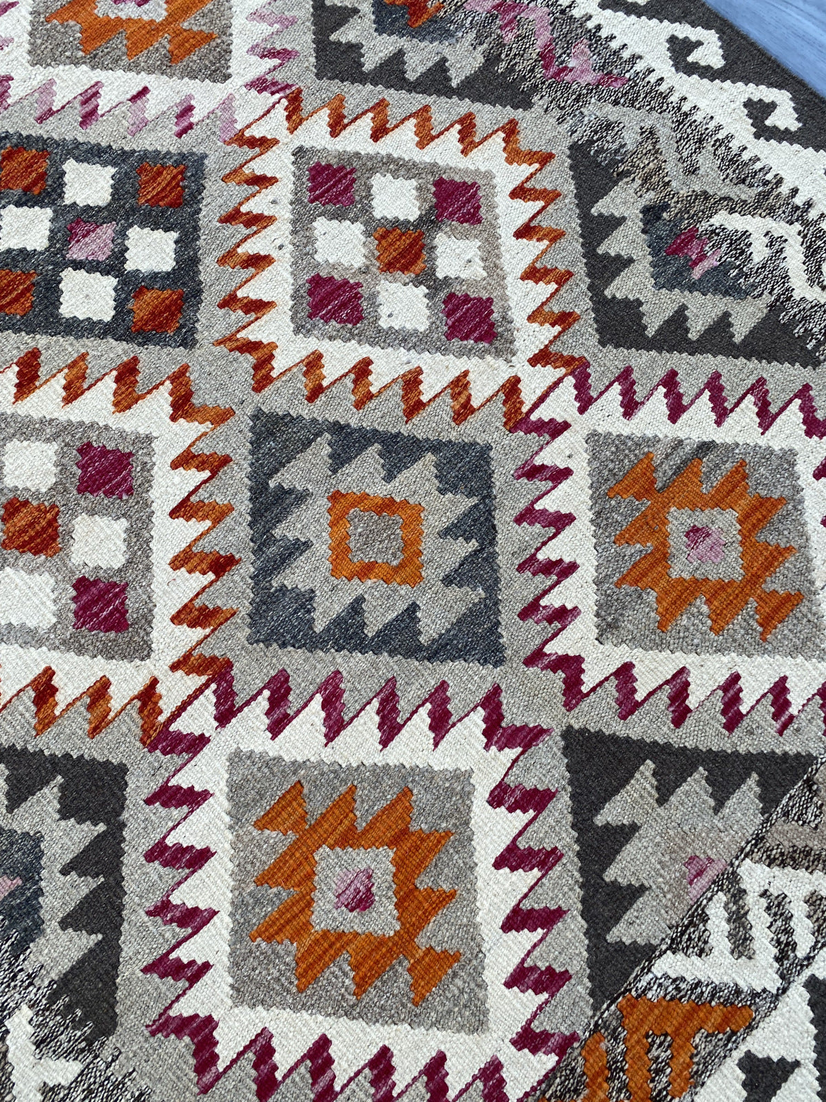 Kuchi Afghan Handmade Maimana Kilim Rug |181 CM x 116 CM KAS#88