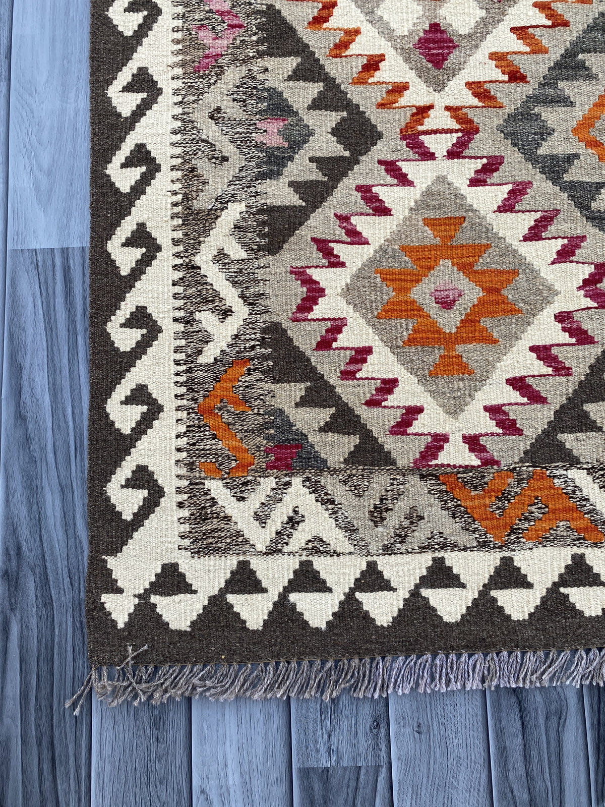 Kuchi Afghan Handmade Maimana Kilim Rug |181 CM x 116 CM KAS#88