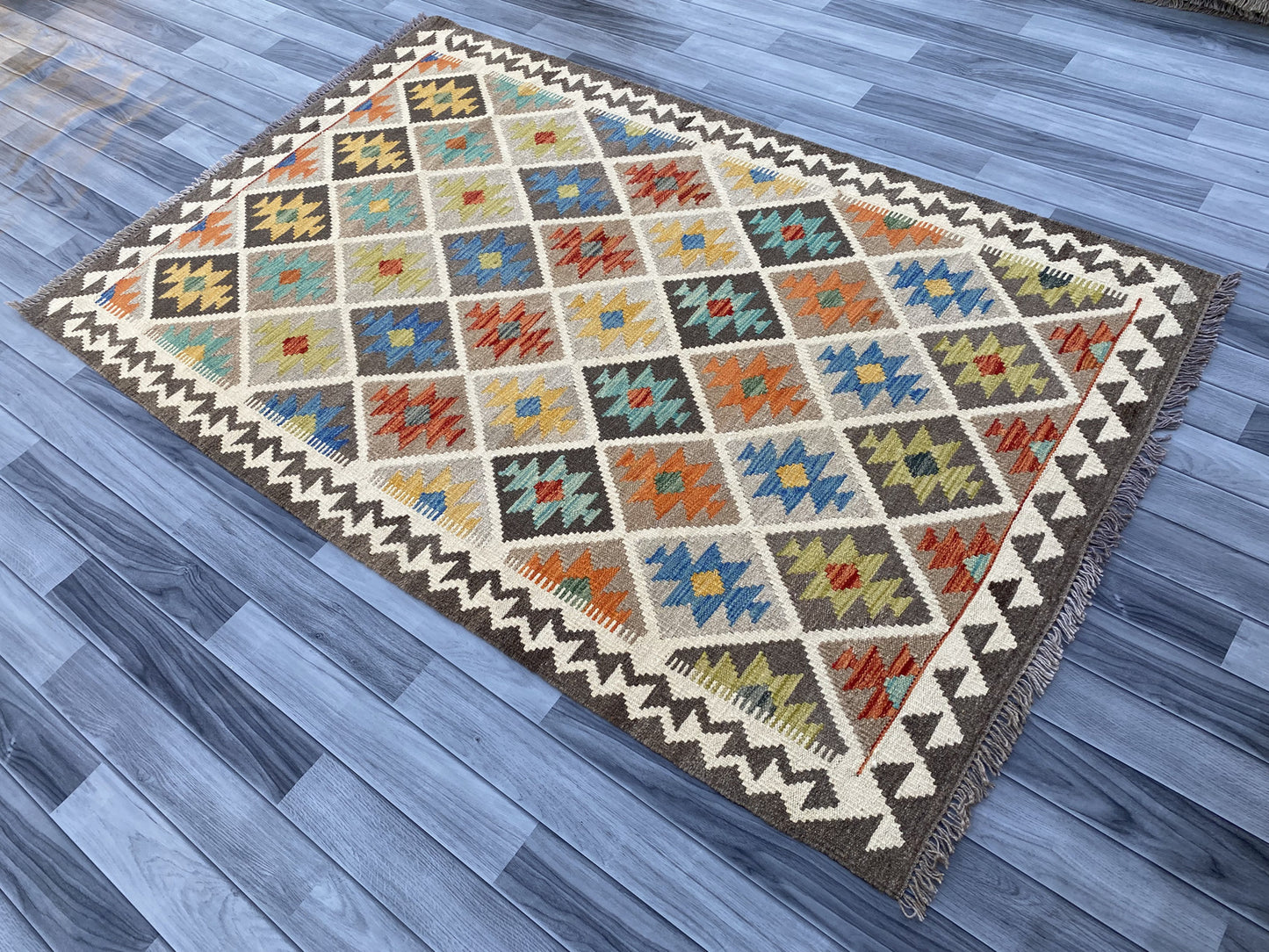 Afghan Handmade Wool Kilim Rug |197 CM x 124 CM KAS#86