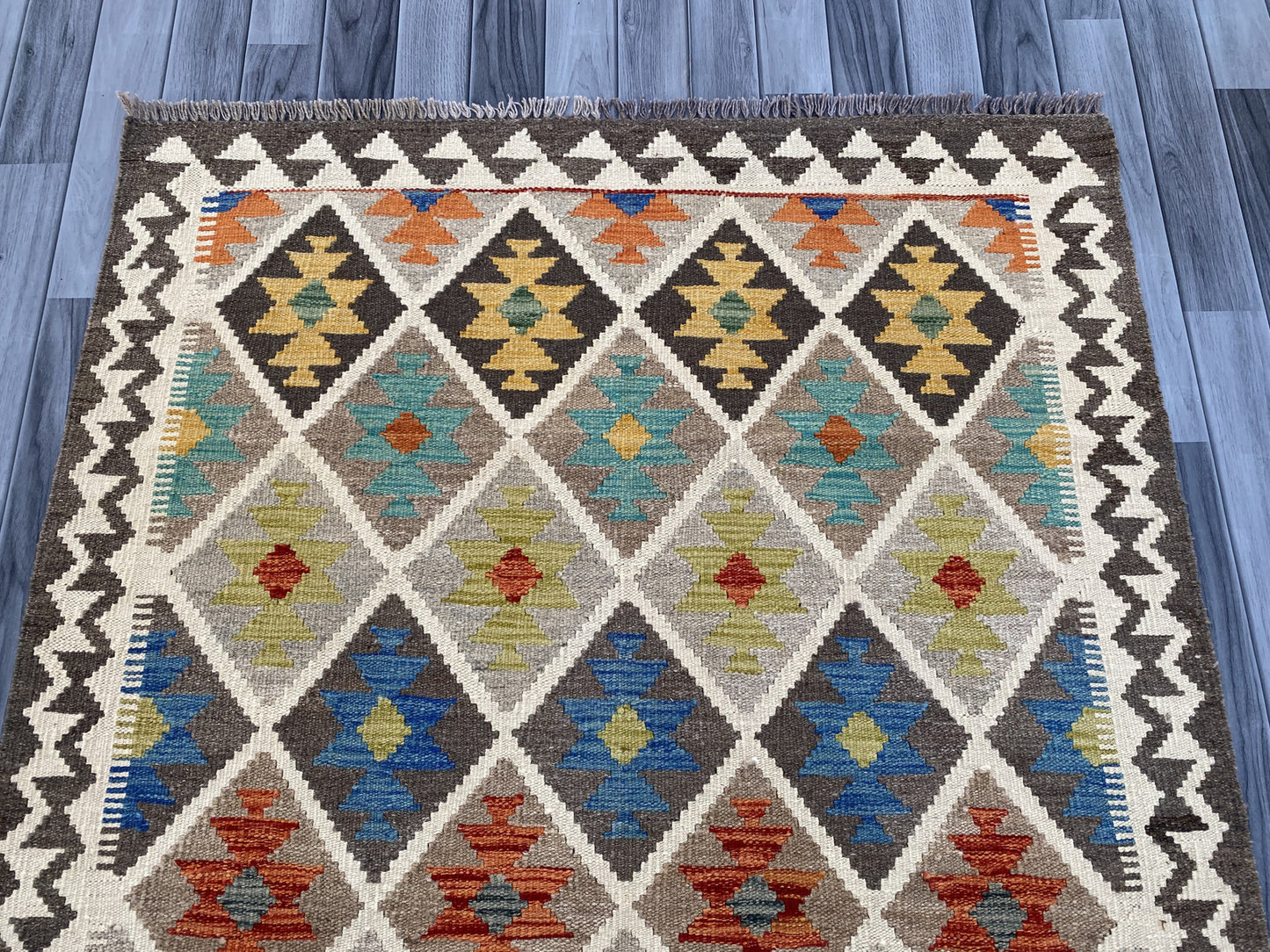 Afghan Handmade Wool Kilim Rug |197 CM x 124 CM KAS#86