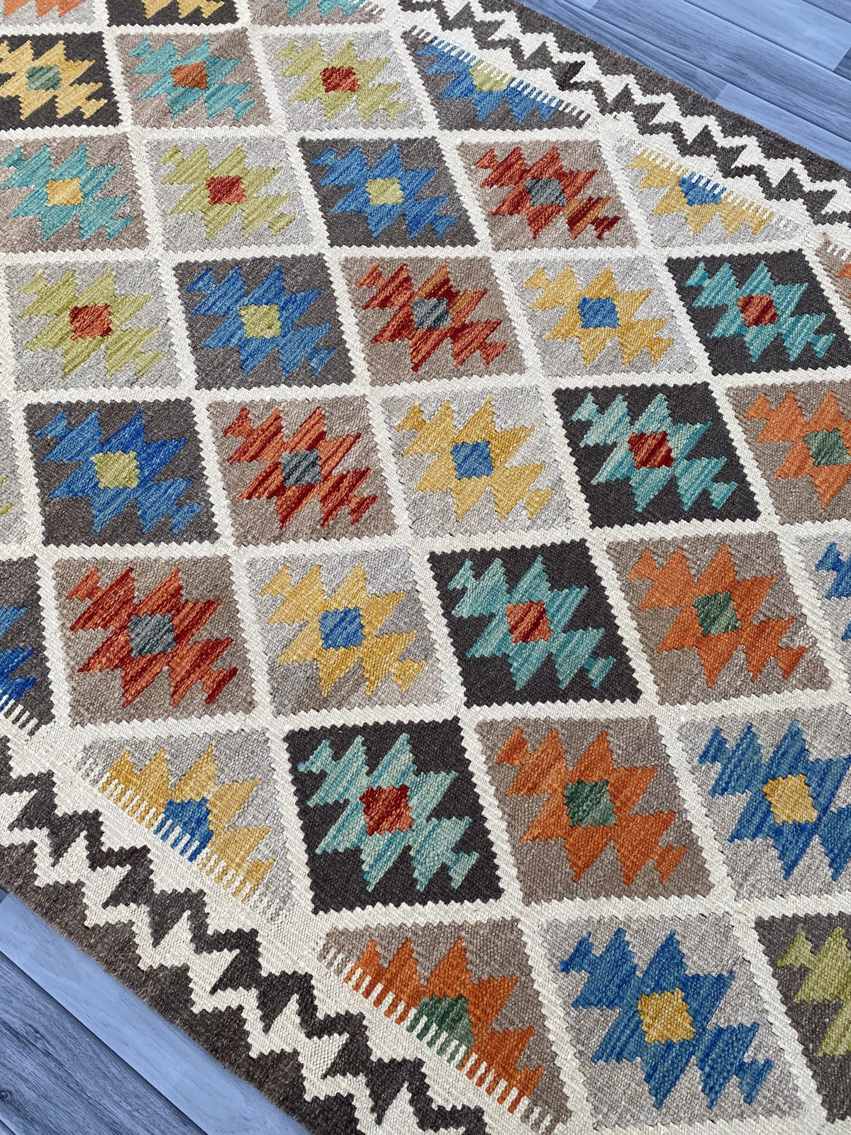 Afghan Handmade Wool Kilim Rug |197 CM x 124 CM KAS#86