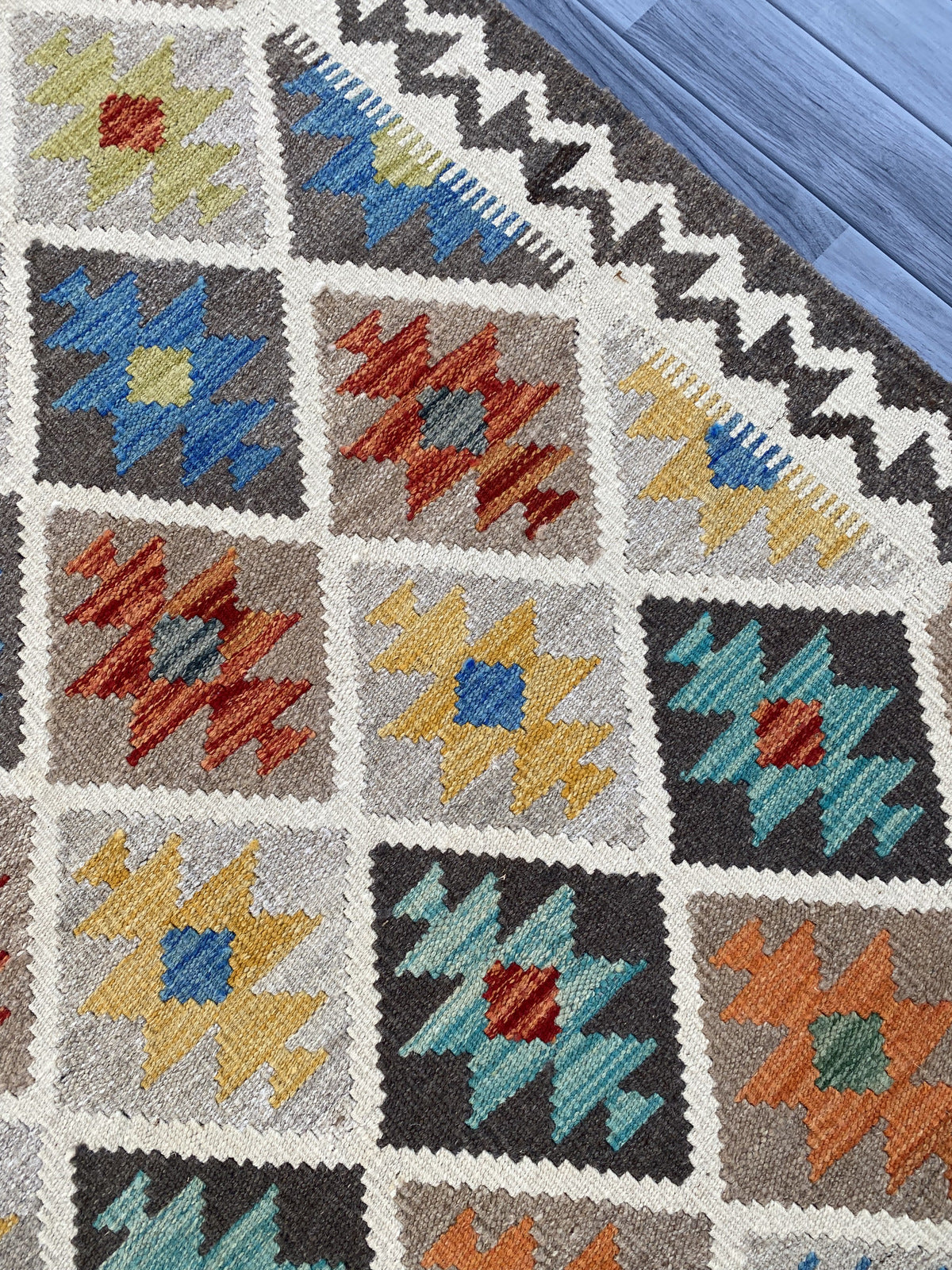 Afghan Handmade Wool Kilim Rug |197 CM x 124 CM KAS#86