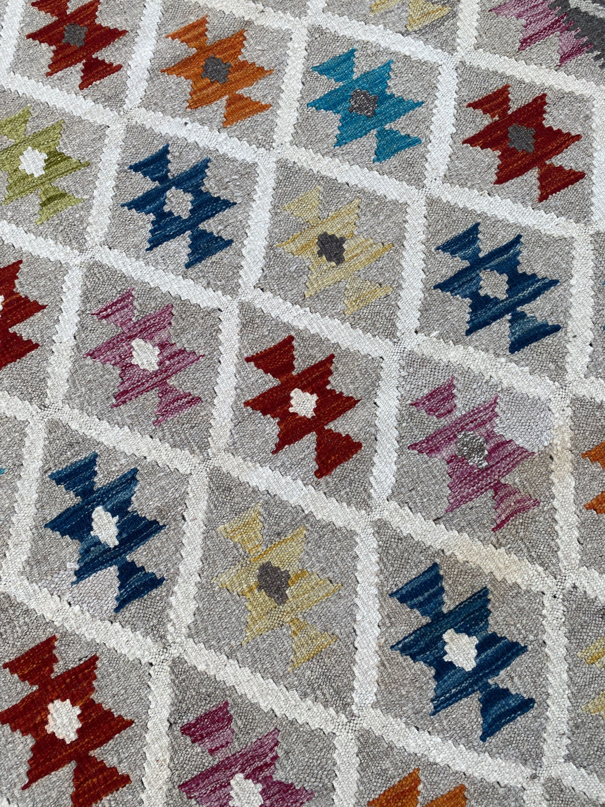 Handmade Afghan Kilim Rug |195 CM x 151 CM KAS#93