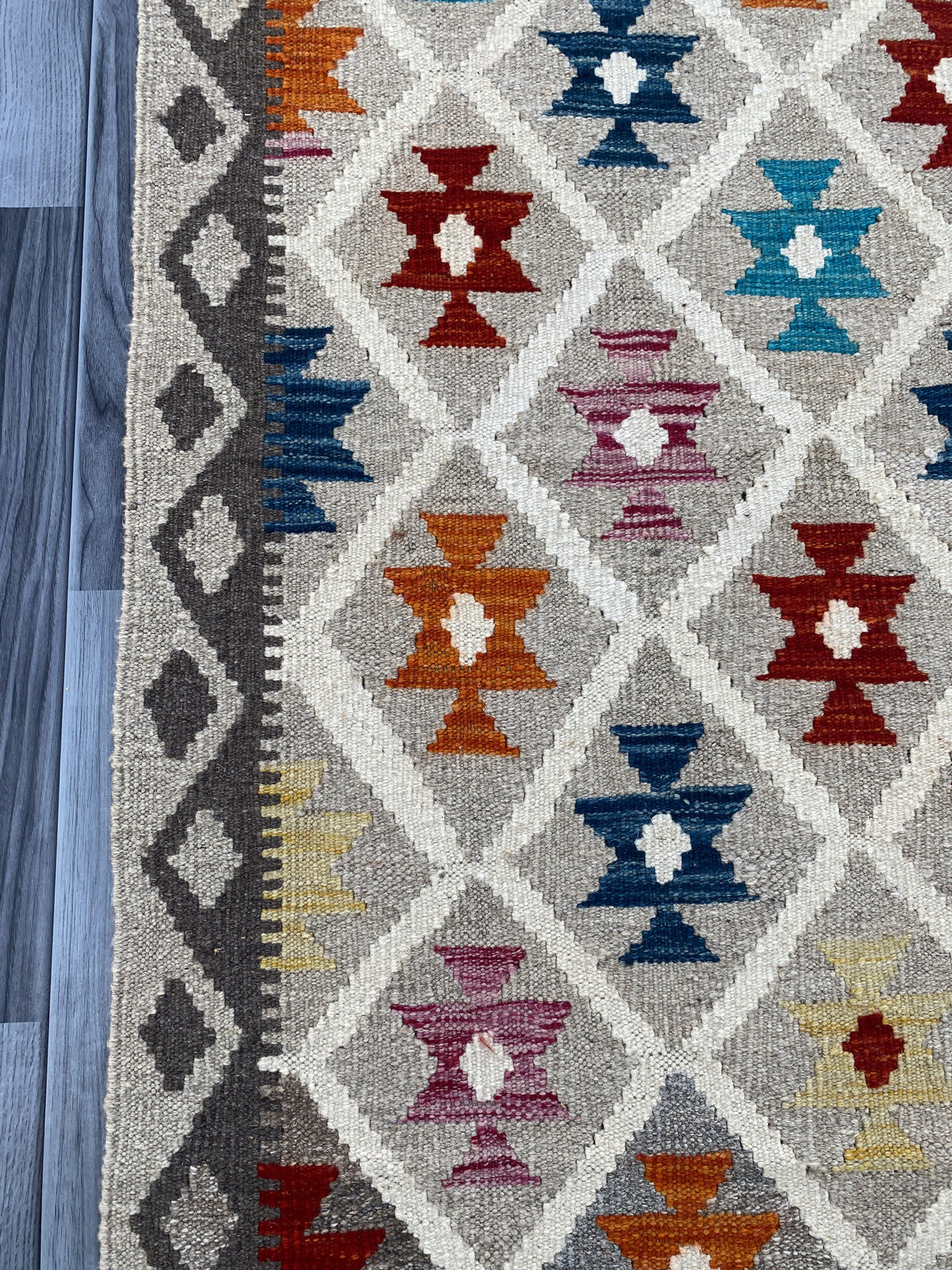 Handmade Afghan Kilim Rug |195 CM x 151 CM KAS#93