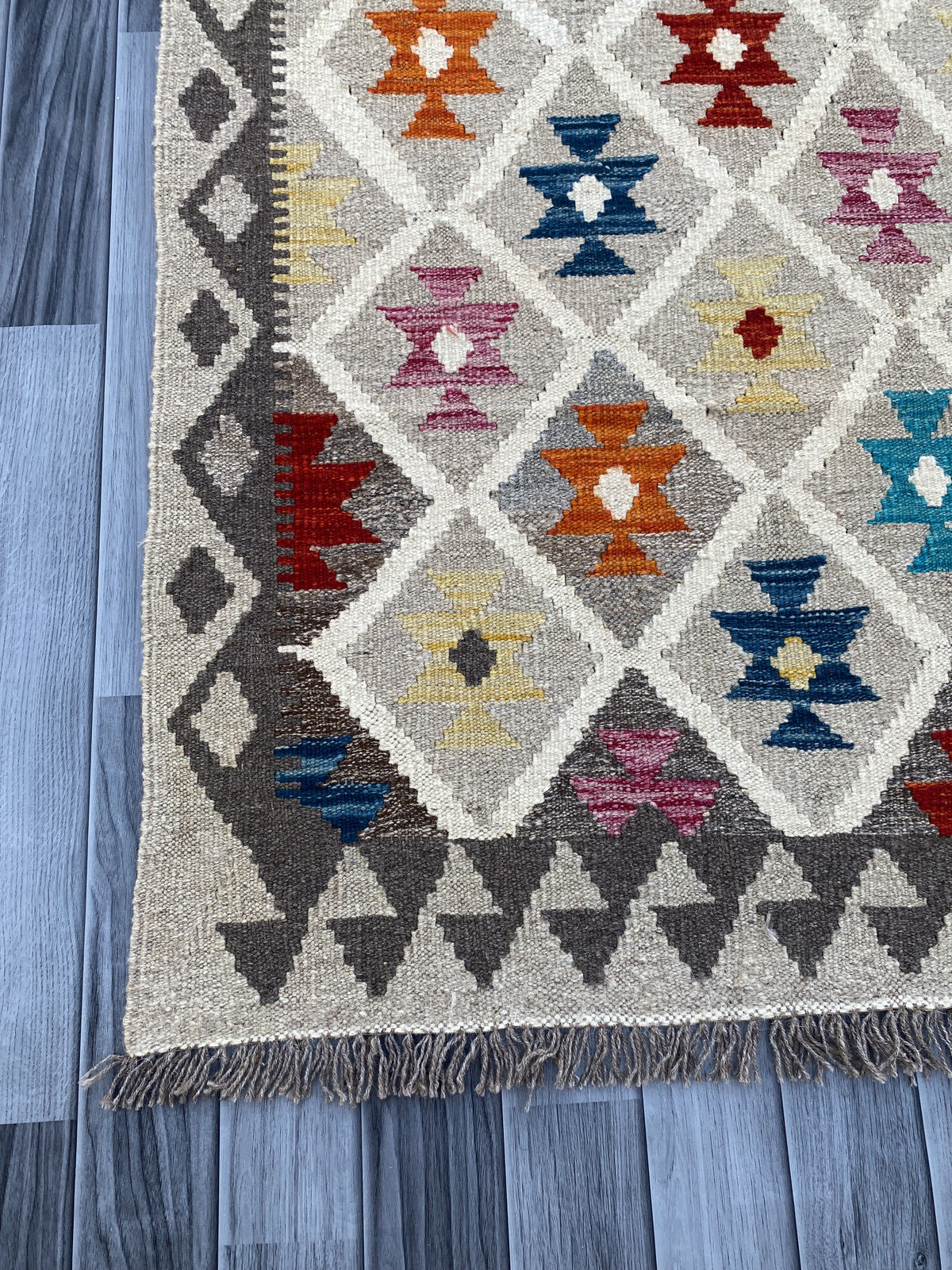 Handmade Afghan Kilim Rug |195 CM x 151 CM KAS#93