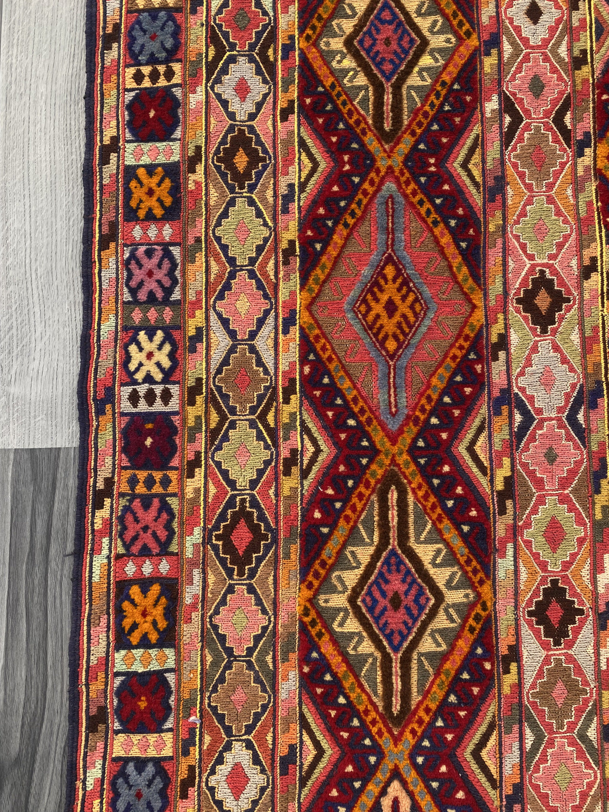 Handmade Afghan Fine Quality Meshwani Rug-#KAS 972