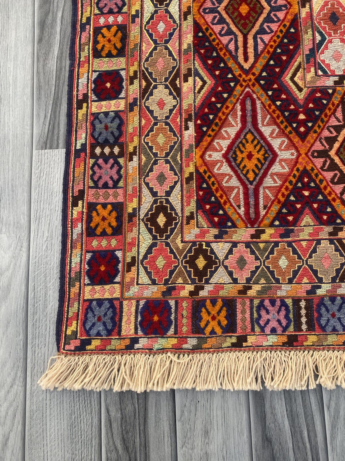 Handmade Afghan Fine Quality Meshwani Rug-#KAS 972