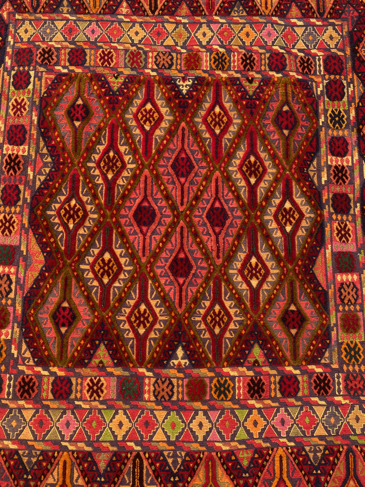 Handmade Afghan Meshwani Rug 191 CM x 148 CM #KAS 973