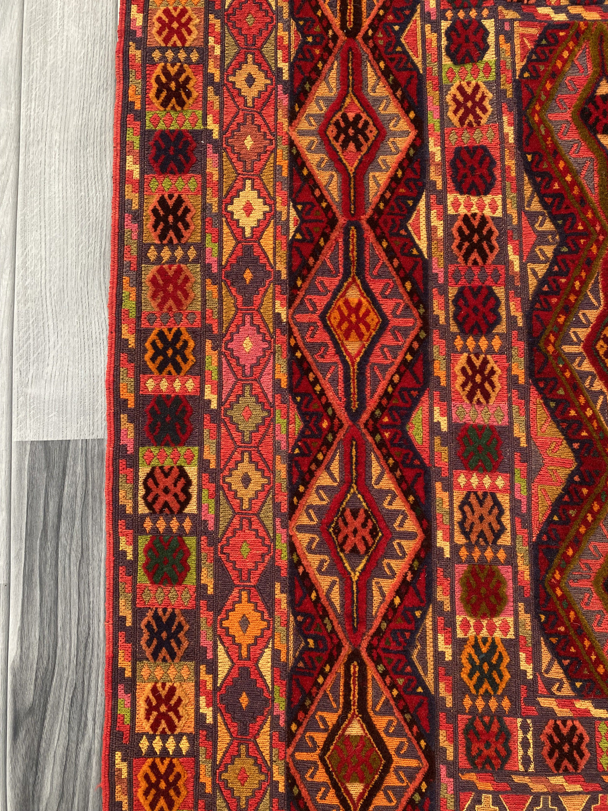 Handmade Afghan Meshwani Rug 191 CM x 148 CM #KAS 973