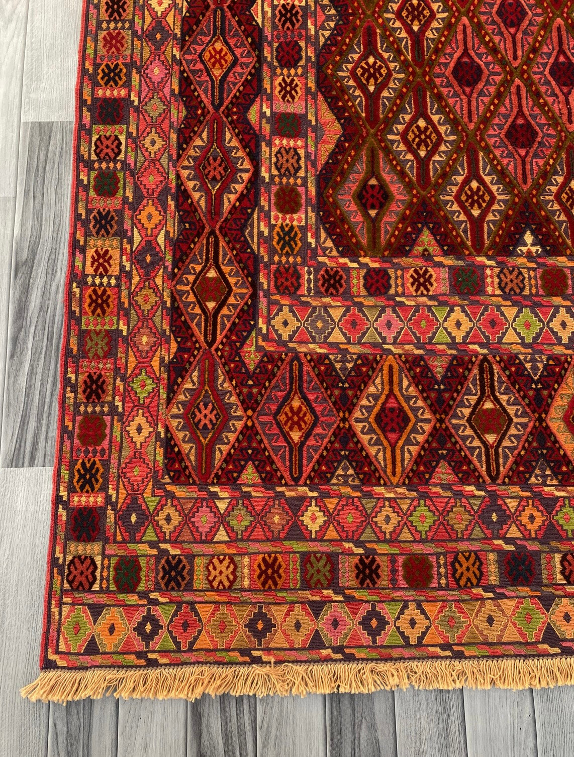 Handmade Afghan Meshwani Rug 191 CM x 148 CM #KAS 973