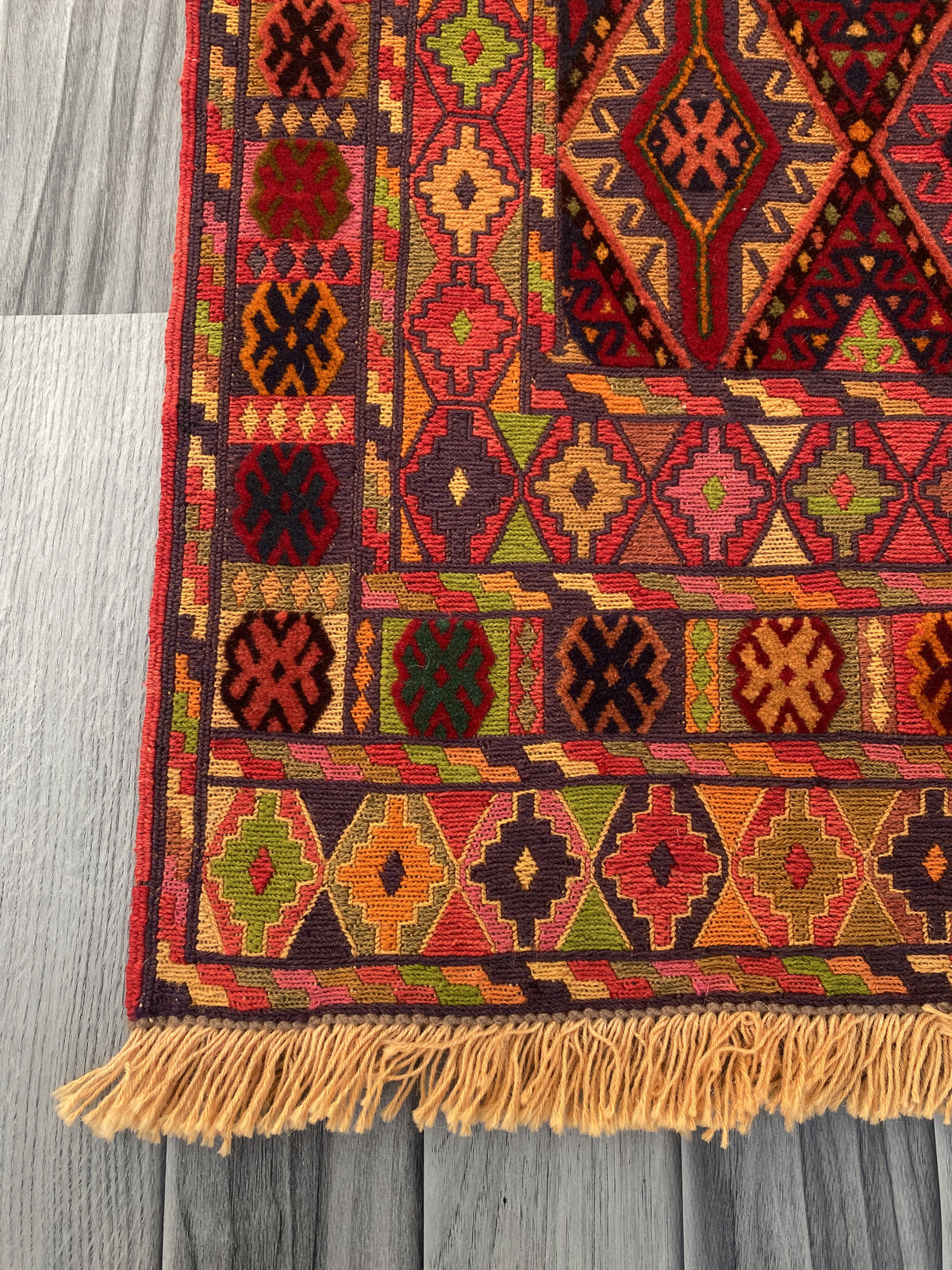 Handmade Afghan Meshwani Rug 191 CM x 148 CM #KAS 973