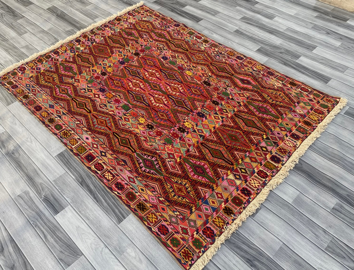 Handmade Fine Quality Meshwani Rug 200 CM x 150 CM KAS # 975