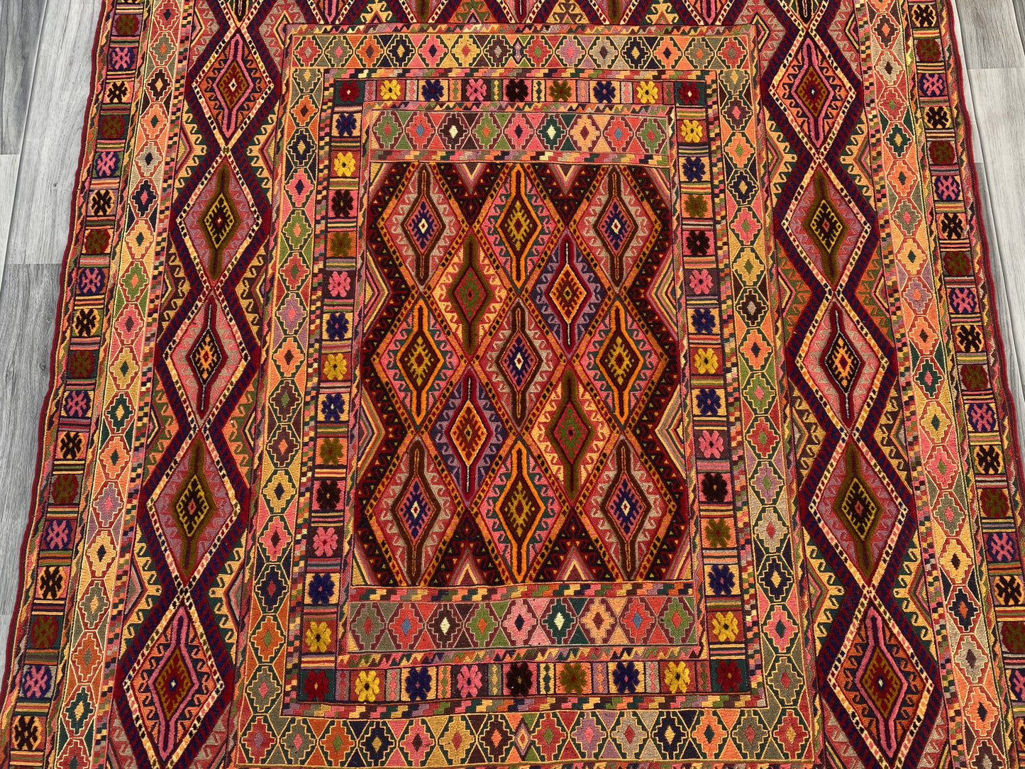 Handmade Fine Quality Meshwani Rug 191 CM x 145 CM KAS # 978