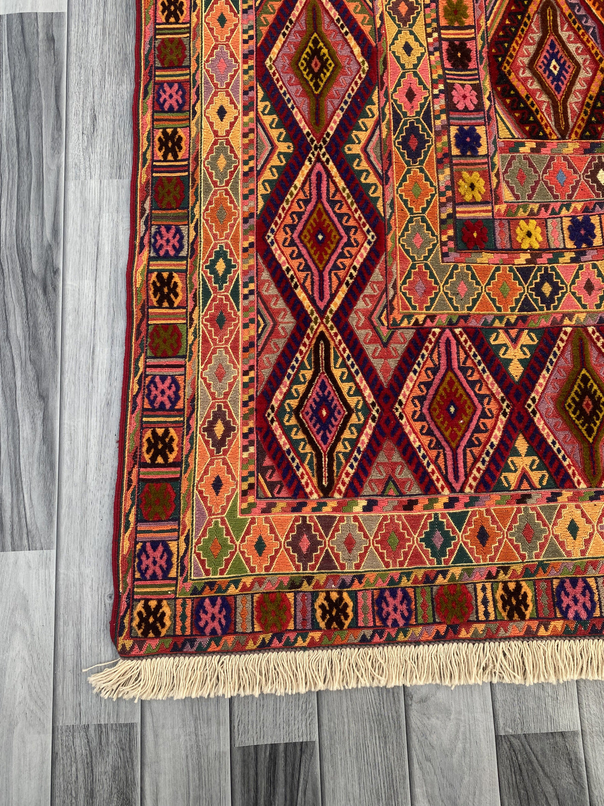 Handmade Fine Quality Meshwani Rug 191 CM x 145 CM KAS # 978