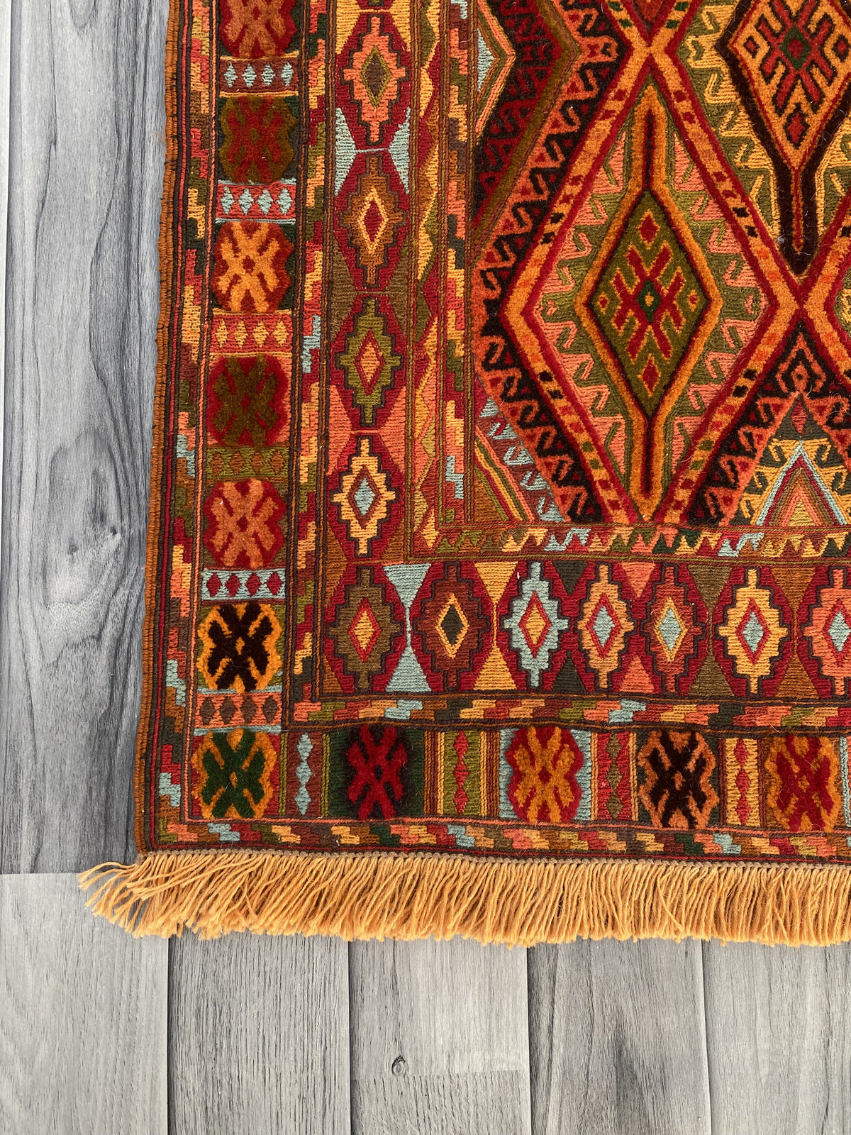 Handmade Fine Quality Meshwani Runner Rug 180 CM x 90 CM KAS # 969