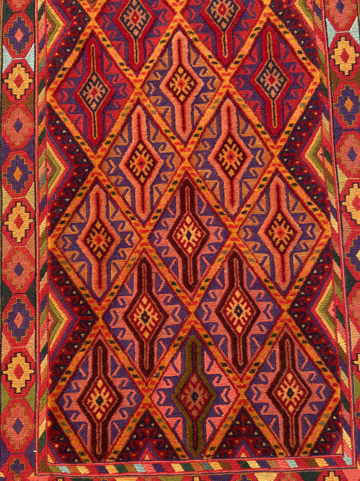 Handmade Fine Quality Meshwani Runner Rug 195 CM x 80 CM KAS # 970