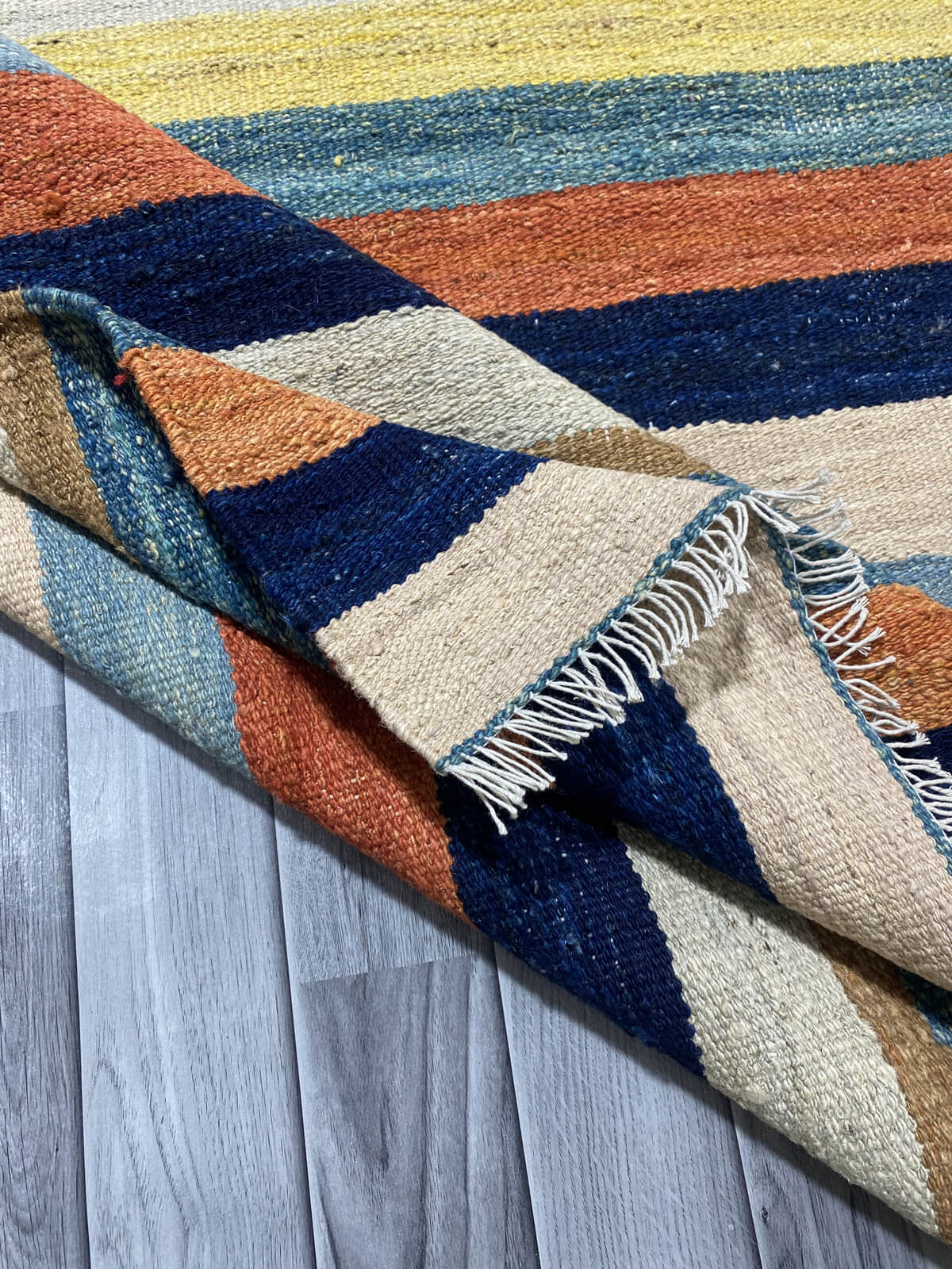 Handmade Flat Weave Kilim Rug ( 185CM x 146 CM ) SK#1029