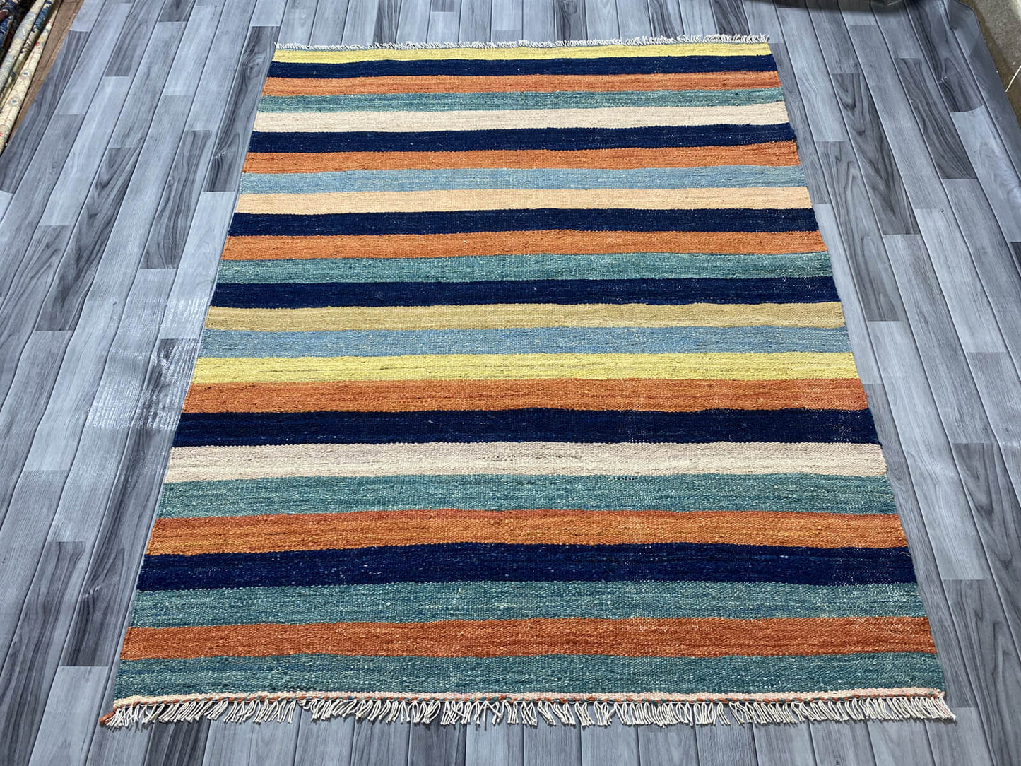 Handmade Flat Weave Kilim Rug ( 185CM x 147 CM ) SK#1030