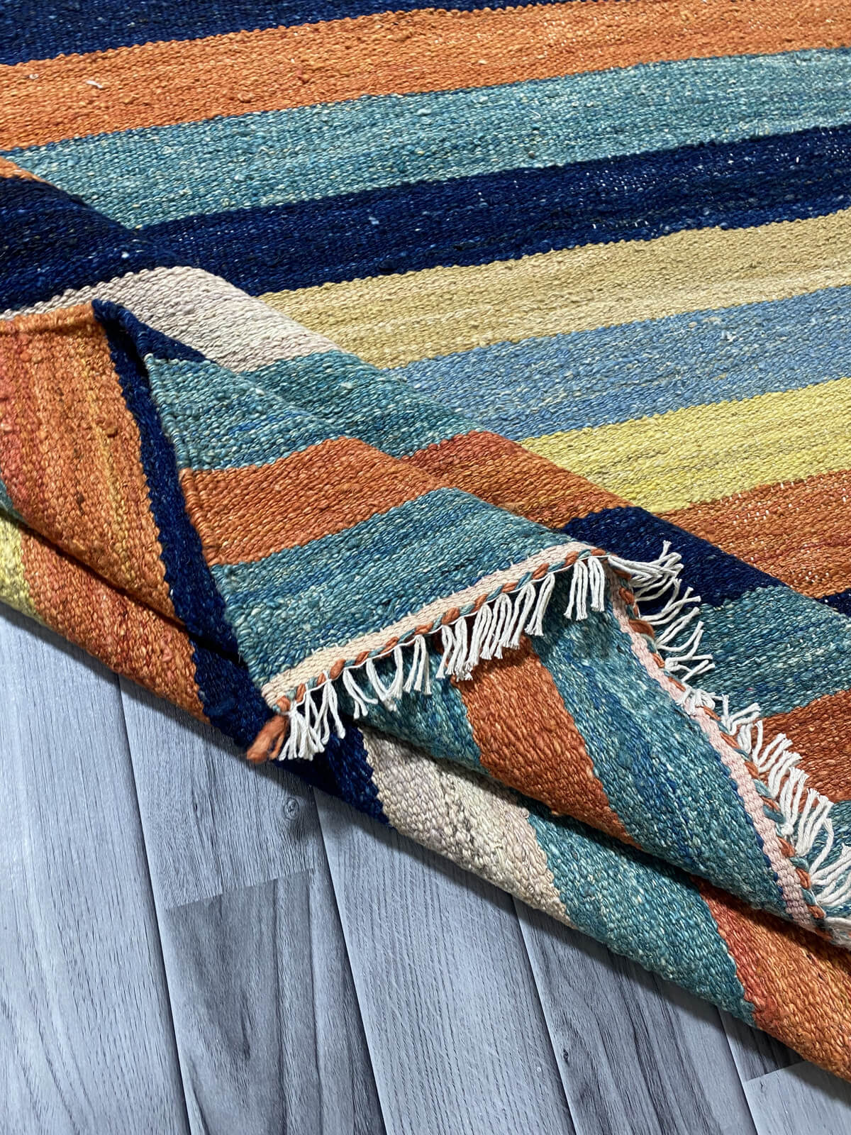 Handmade Flat Weave Kilim Rug ( 185CM x 147 CM ) SK#1030