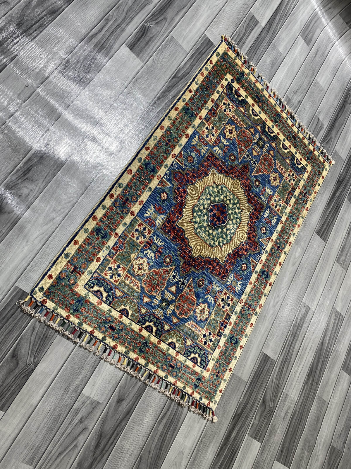 Handmade Fine Quality Chobi Wool Rug ( 124 CM x 80 CM ) SK#1031