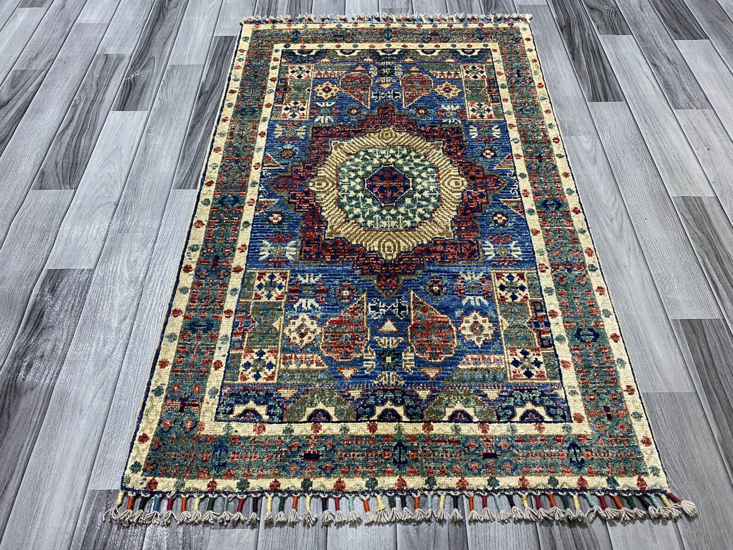 Handmade Fine Quality Chobi Wool Rug ( 124 CM x 80 CM ) SK#1031
