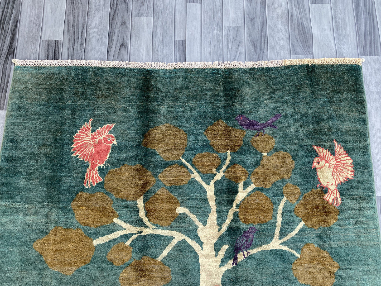 Hand knotted Chobi Pictorial Rug | 199 CM x 151 CM SK#495