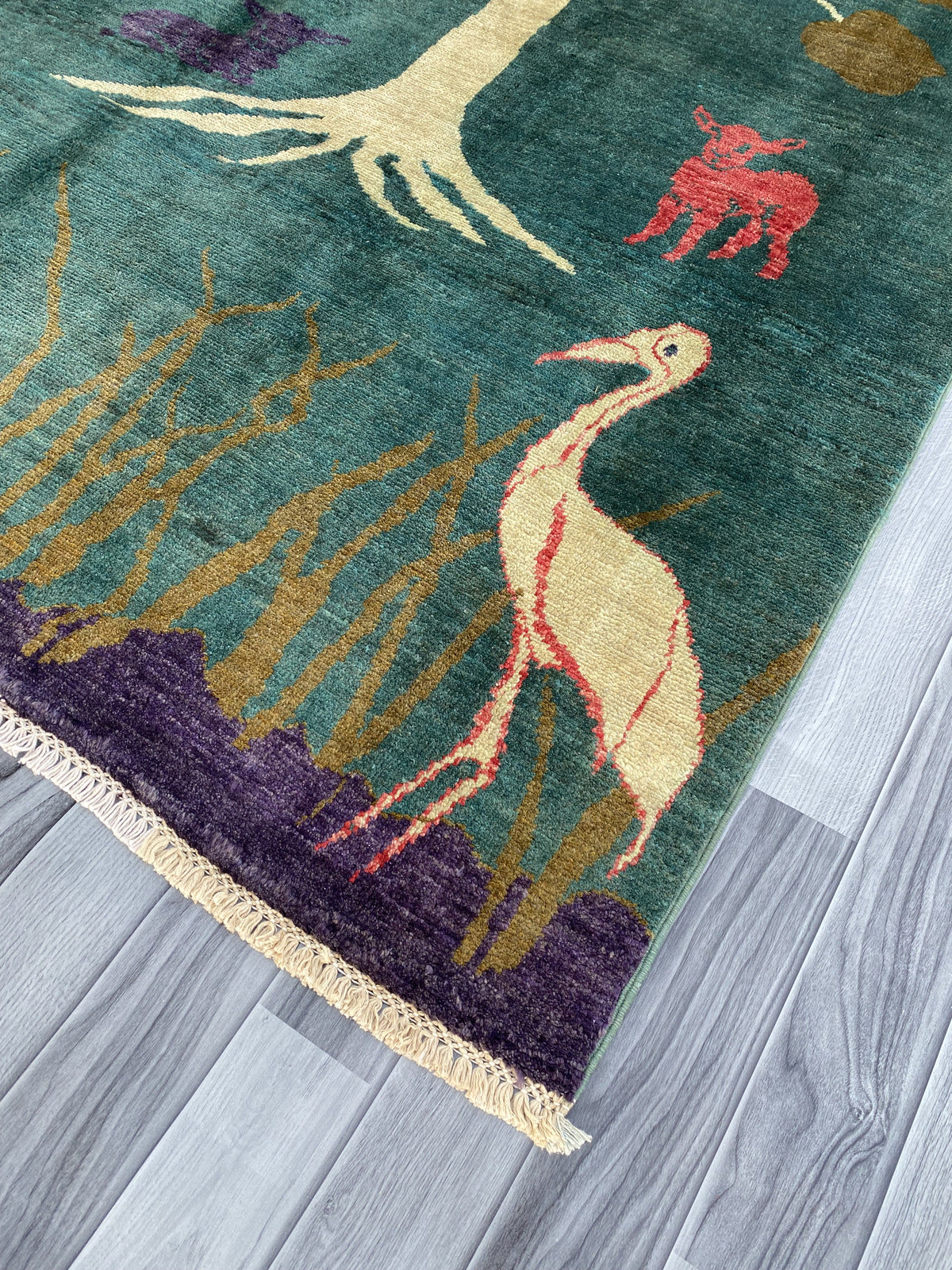 Hand knotted Chobi Pictorial Rug | 199 CM x 151 CM SK#495