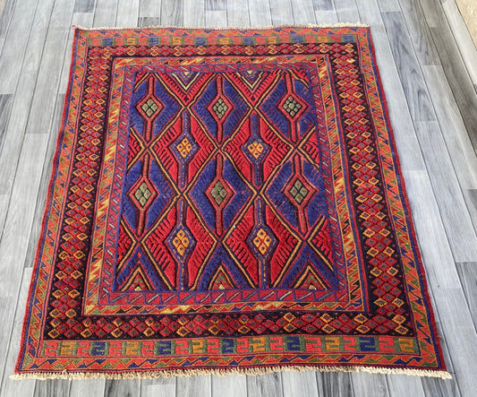 Handmade Fine Quality Meshwani Rug 140 CM x 125 CM ( SS#123 )