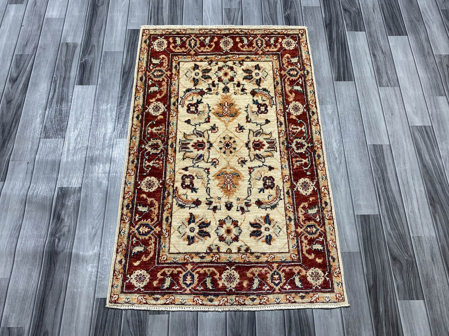 Handmade Fine Quality Chobi Wool Rug ( 124 CM x 80 CM ) SK#1034