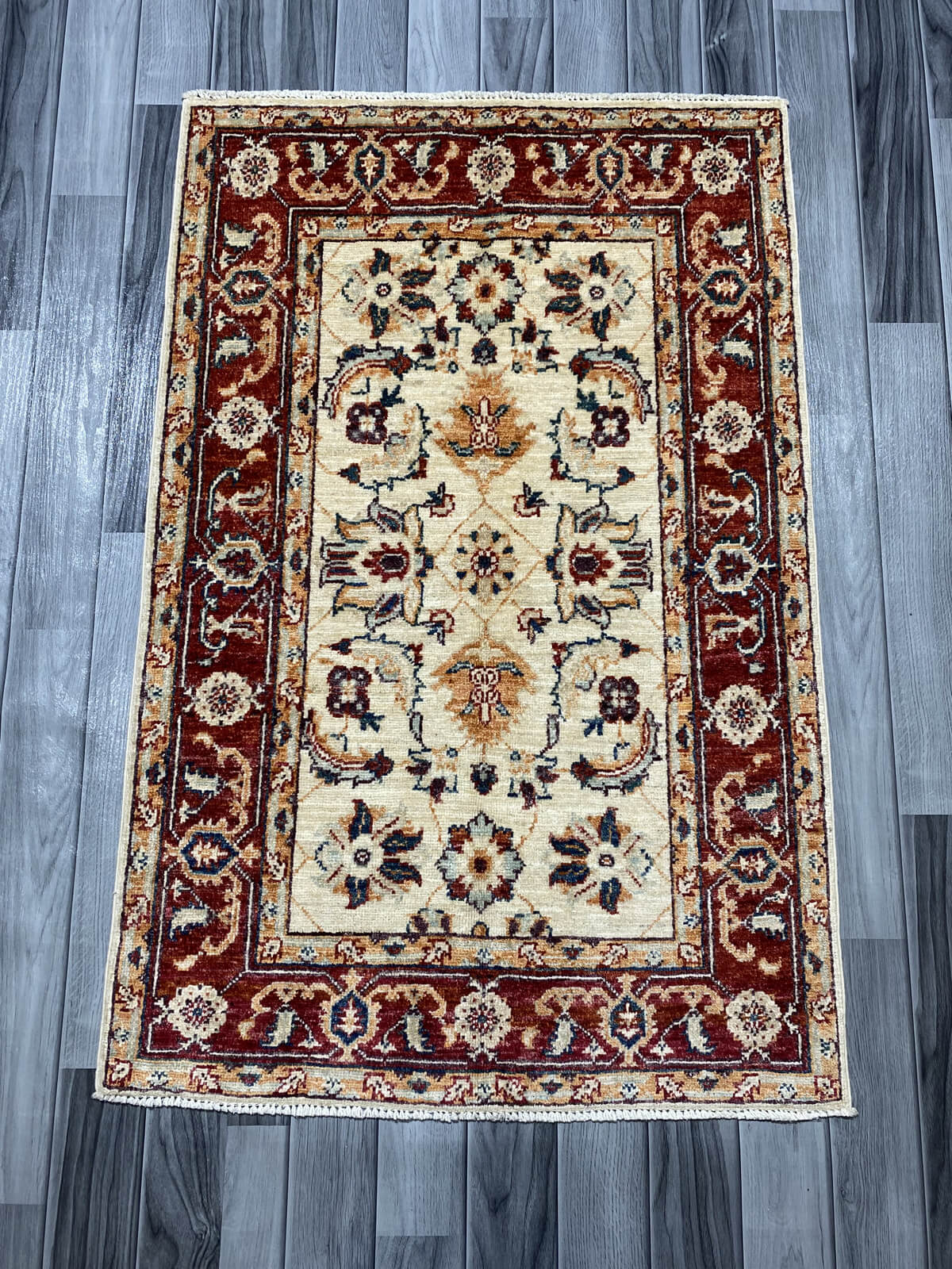 Handmade Fine Quality Chobi Wool Rug ( 124 CM x 80 CM ) SK#1034