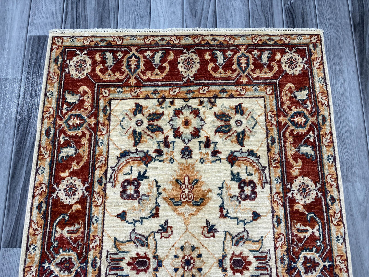 Handmade Fine Quality Chobi Wool Rug ( 124 CM x 80 CM ) SK#1034