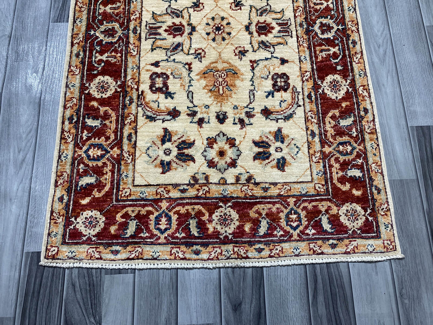 Handmade Fine Quality Chobi Wool Rug ( 124 CM x 80 CM ) SK#1034