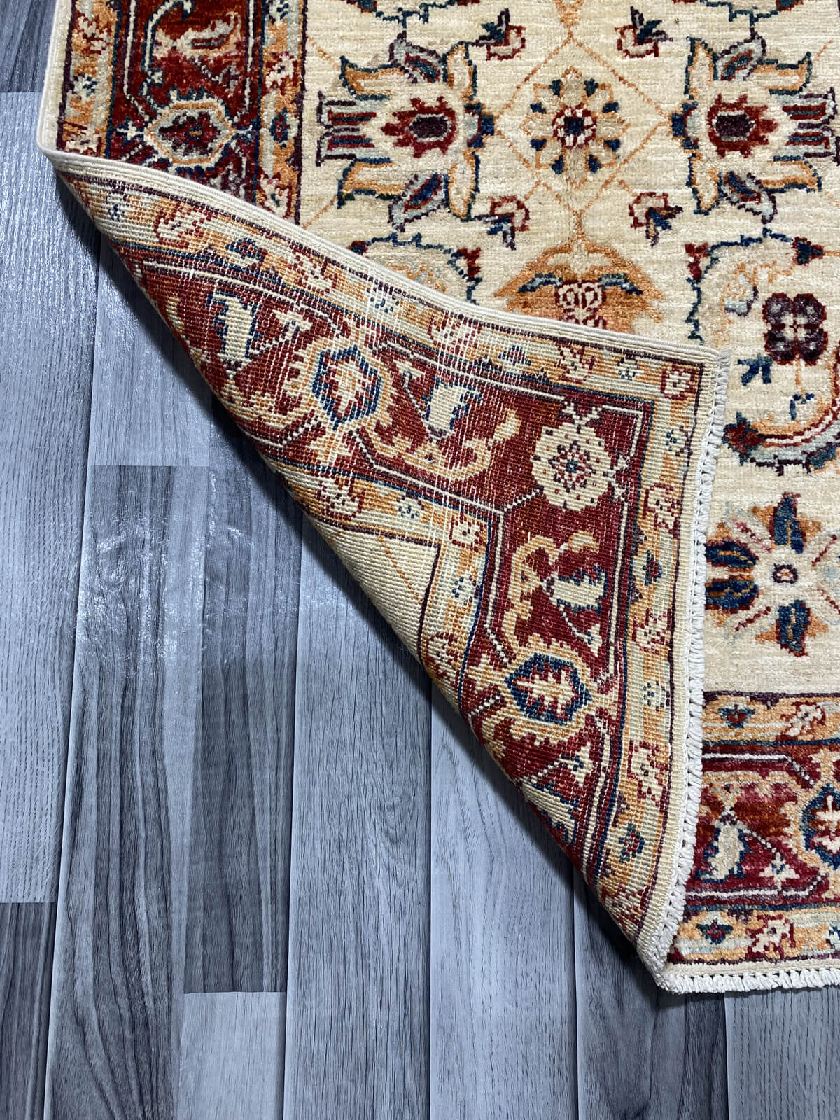 Handmade Fine Quality Chobi Wool Rug ( 124 CM x 80 CM ) SK#1034
