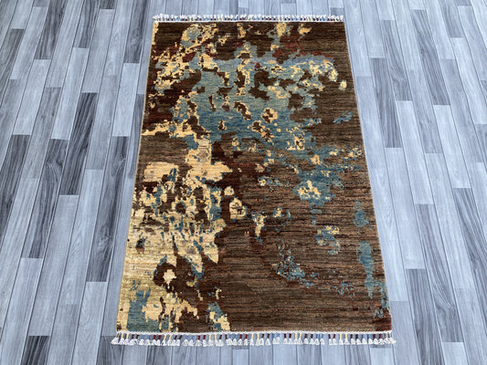 Hand Knotted Modern Wool Rug | 172 CM x 114 CM KS#499